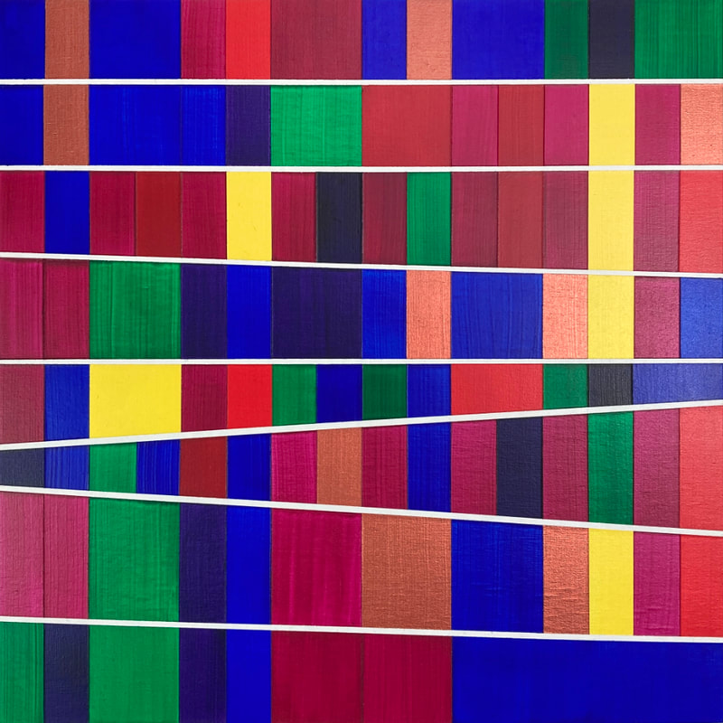Bach Brandenburg Concerto 3, synaesthesia painting by Ali Barker